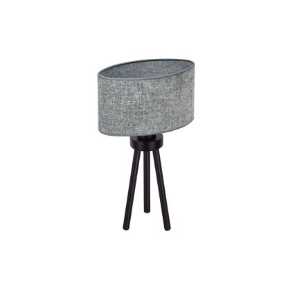 Duolla - Stolná lampa OVAL 1xE27/15W/230V pr. 30 cm šedá