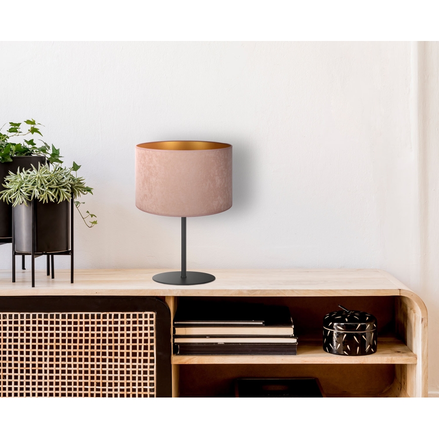 Duolla - Stolná lampa ROLLER 1xE14/15W/230V pr. 20 cm béžová/zlatá