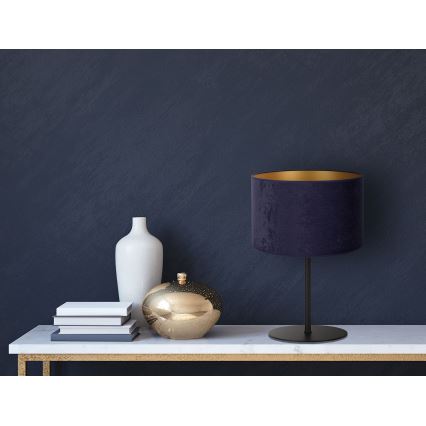 Duolla - Stolná lampa ROLLER 1xE14/15W/230V pr. 20 cm modrá/zlatá