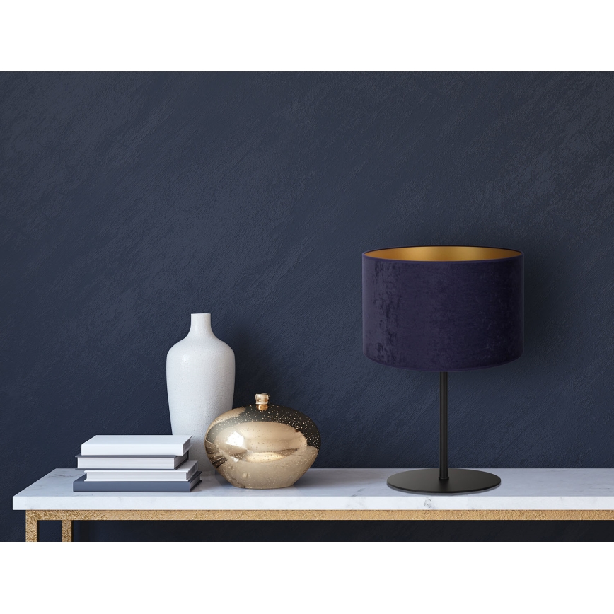 Duolla - Stolná lampa ROLLER 1xE14/15W/230V pr. 20 cm modrá/zlatá
