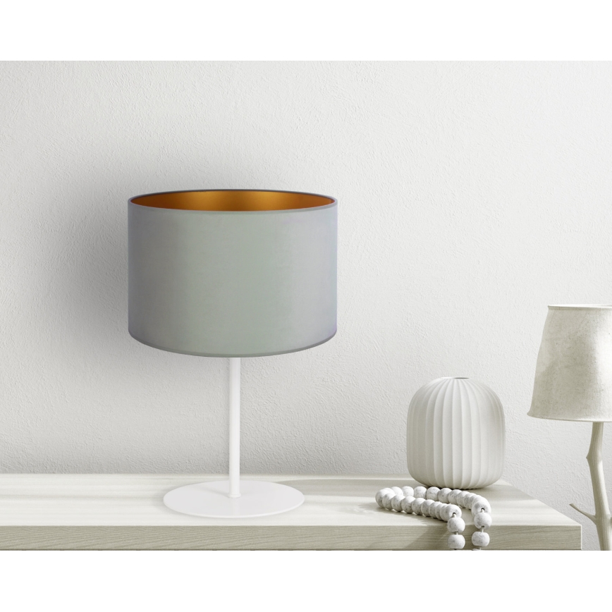 Duolla - Stolná lampa ROLLER 1xE14/15W/230V svetlo pr. 20 cm zelená/zlatá