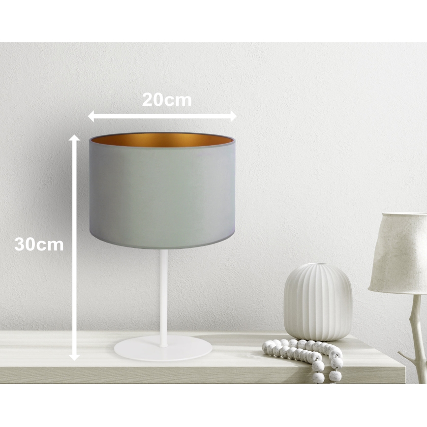 Duolla - Stolná lampa ROLLER 1xE14/15W/230V svetlo pr. 20 cm zelená/zlatá
