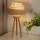 Duolla - Stolná lampa YUTE TRIO 1xE27/15W/230V pr. 25 cm hnedá/šedá/béžová
