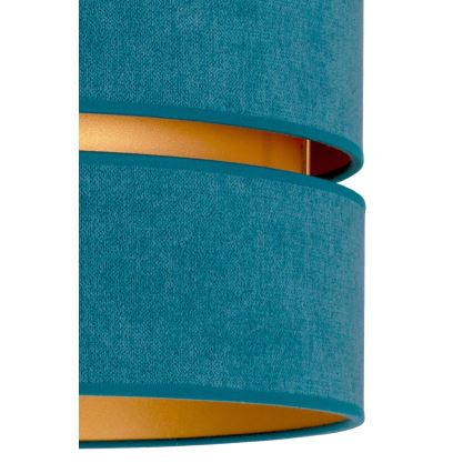 Duolla - Stropné svietidlo DUO 1xE27/40W/230V pr. 40 cm tyrkysová/zlatá