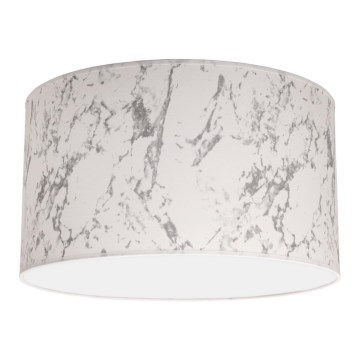 Duolla - Stropné svietidlo MARBLE 1xE27/40W/230V pr. 45 cm biela/šedá