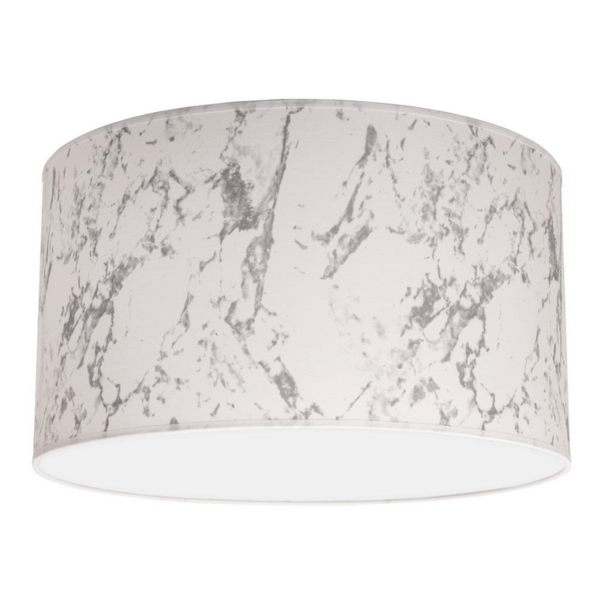 Duolla - Stropné svietidlo MARBLE 1xE27/40W/230V pr. 45 cm biela/šedá