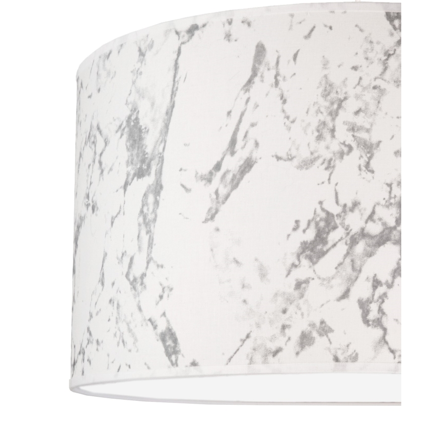 Duolla - Stropné svietidlo MARBLE 1xE27/40W/230V pr. 45 cm biela/šedá
