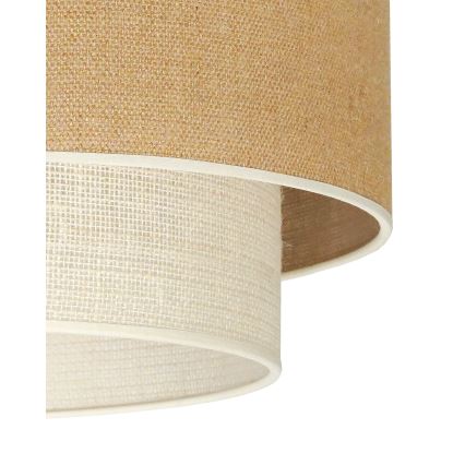 Duolla - Stropné svietidlo YUTE BOHO 3xE27/15W/230V pr. 60 cm hnedá/krémová