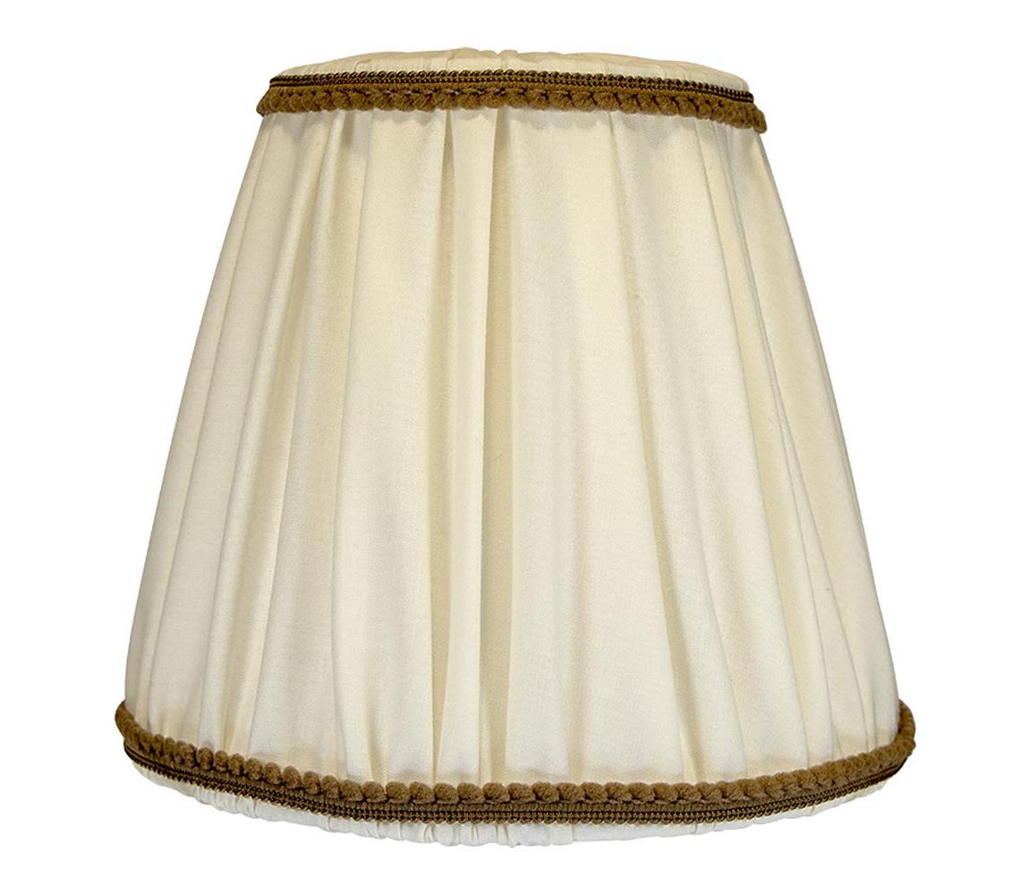  - Tienidlo k stolnej a stojacej lampe E27 pr. 18,5 cm krémová/hnedá 