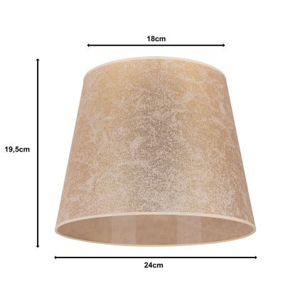 Duolla - Tienidlo k stolnej lampe CLASSIC M E27 pr. 24 cm zlatá