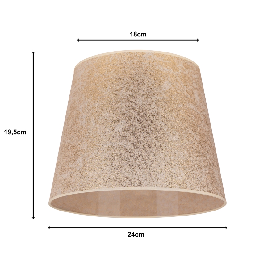Duolla - Tienidlo k stolnej lampe CLASSIC M E27 pr. 24 cm zlatá