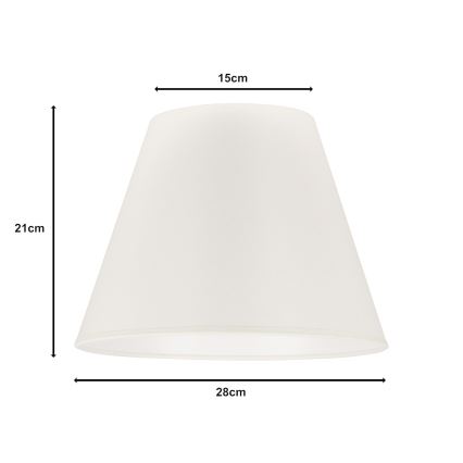 Duolla - Tienidlo k stolnej lampe SOFIA S E27 pr. 28 cm béžová