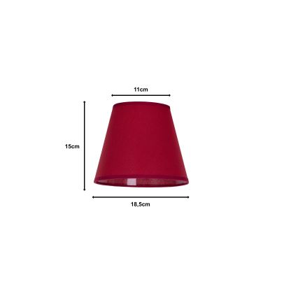 Duolla - Tienidlo k stolnej lampe SOFIA XS E14 pr. 18,5 cm červená