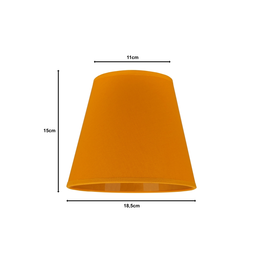 Duolla - Tienidlo k stolnej lampe SOFIA XS E14 pr. 18,5 cm žltá