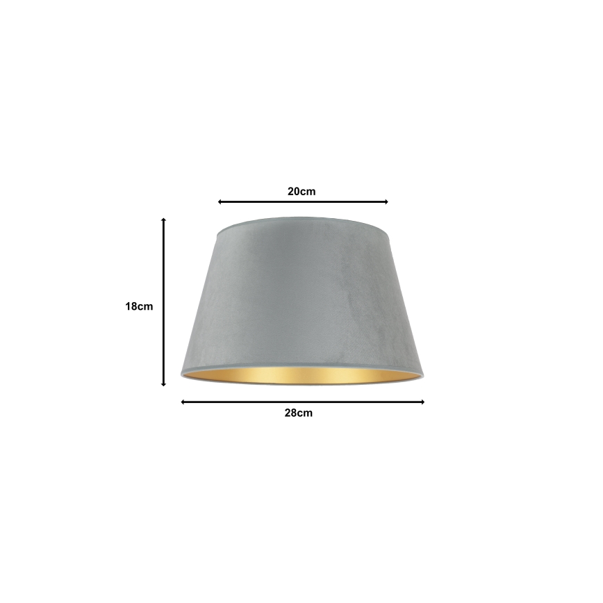 Duolla - Tienidlo pre stolnú lampu CONE M E27 priemer 28 cm mintová