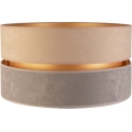 Duolla - Tienidlo univerzálne DUO E27 pr. 40 cm béžová/šedá/zlatá