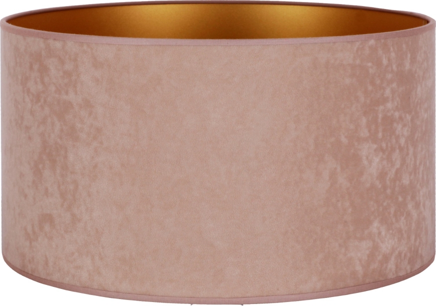 Duolla - Tienidlo univerzálne VELVET E27 pr. 35 cm ružová/zlatá