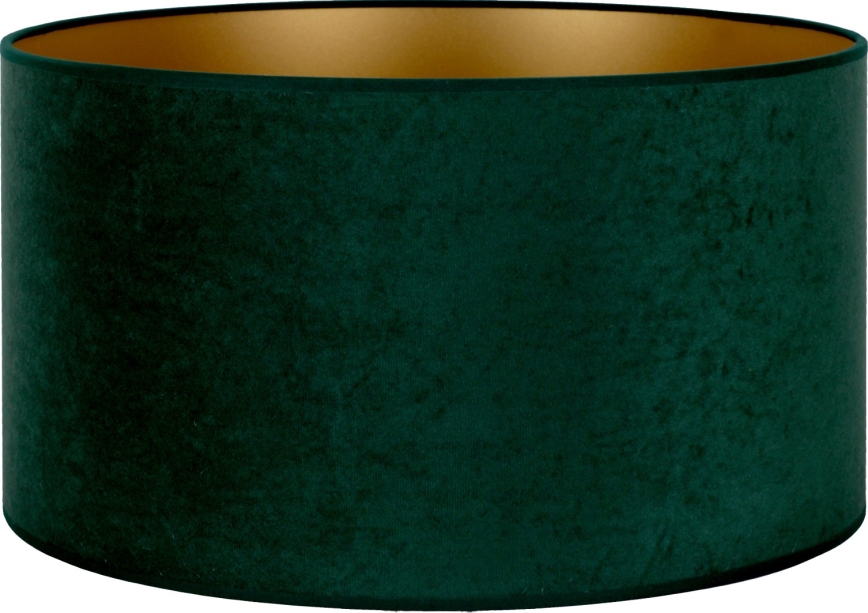 Duolla - Tienidlo univerzálne VELVET E27 pr. 35 cm zelená/zlatá