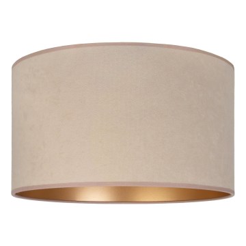 Duolla - Univerzálne tienidlo VELVET E27 pr. 35 cm béžové/zlaté