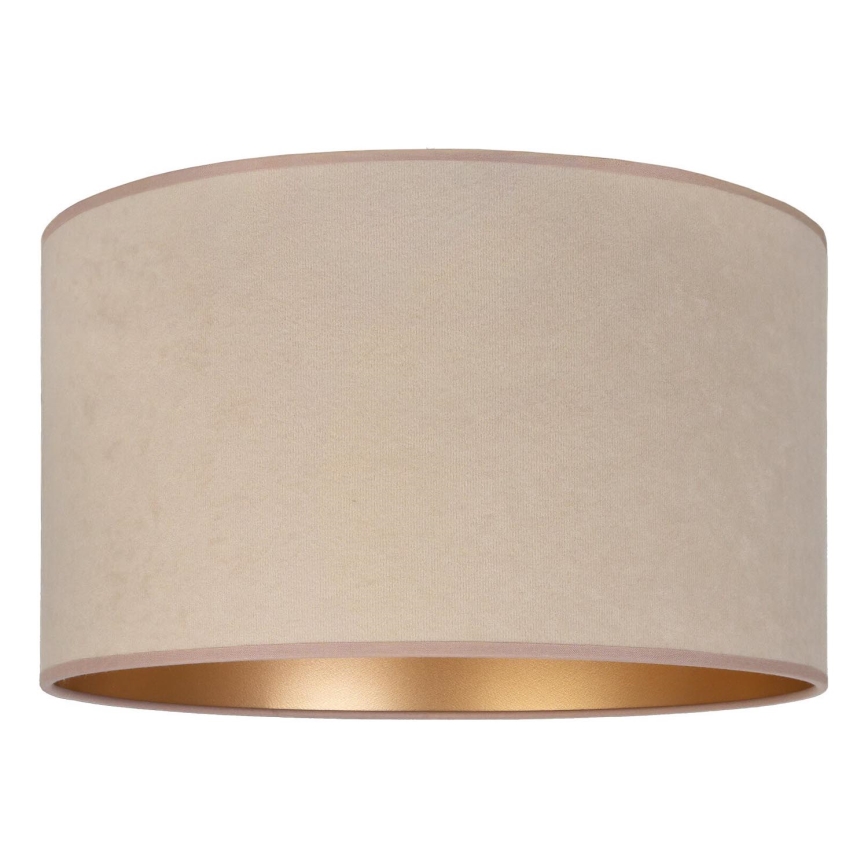 Duolla - Univerzálne tienidlo VELVET E27 pr. 35 cm béžové/zlaté