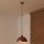 Duolla - Závesné svietidlo na lanku IRONLINE 1xE27/15W/230V pr. 27 cm medená/čierna