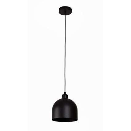 Duolla - Závesné svietidlo na lanku IRONLINE 1xE27/15W/230V priemer 17 cm čierna