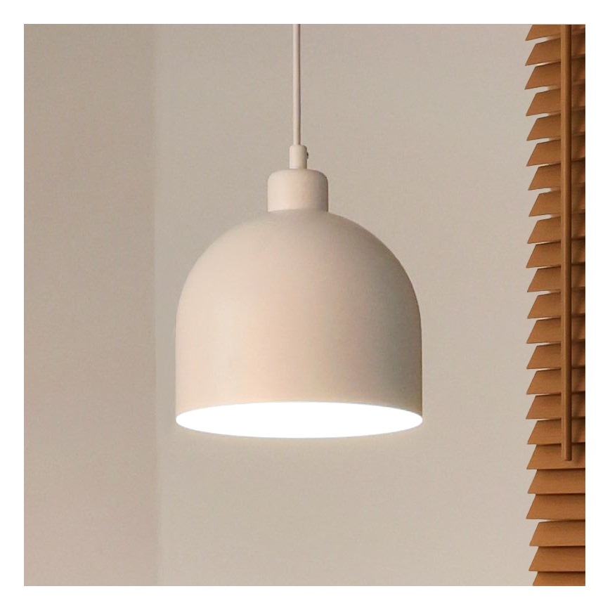 Duolla - Závesný luster na kábli IRONLINE 1xE27/15W/230V pr. 17 cm biely