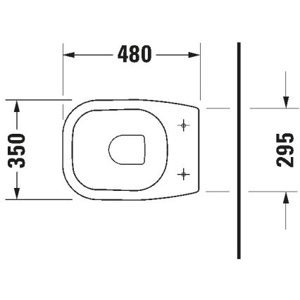 Duravit 21080900002 - Voľne stojace WC D-CODE keramika/lesklá biela