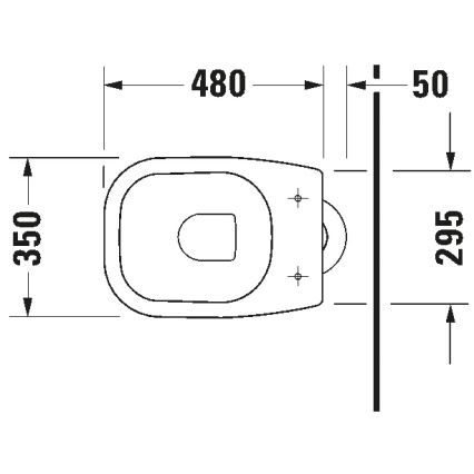 Duravit 21100100002 - Voľne stojace WC D-CODE keramika/lesklá biela