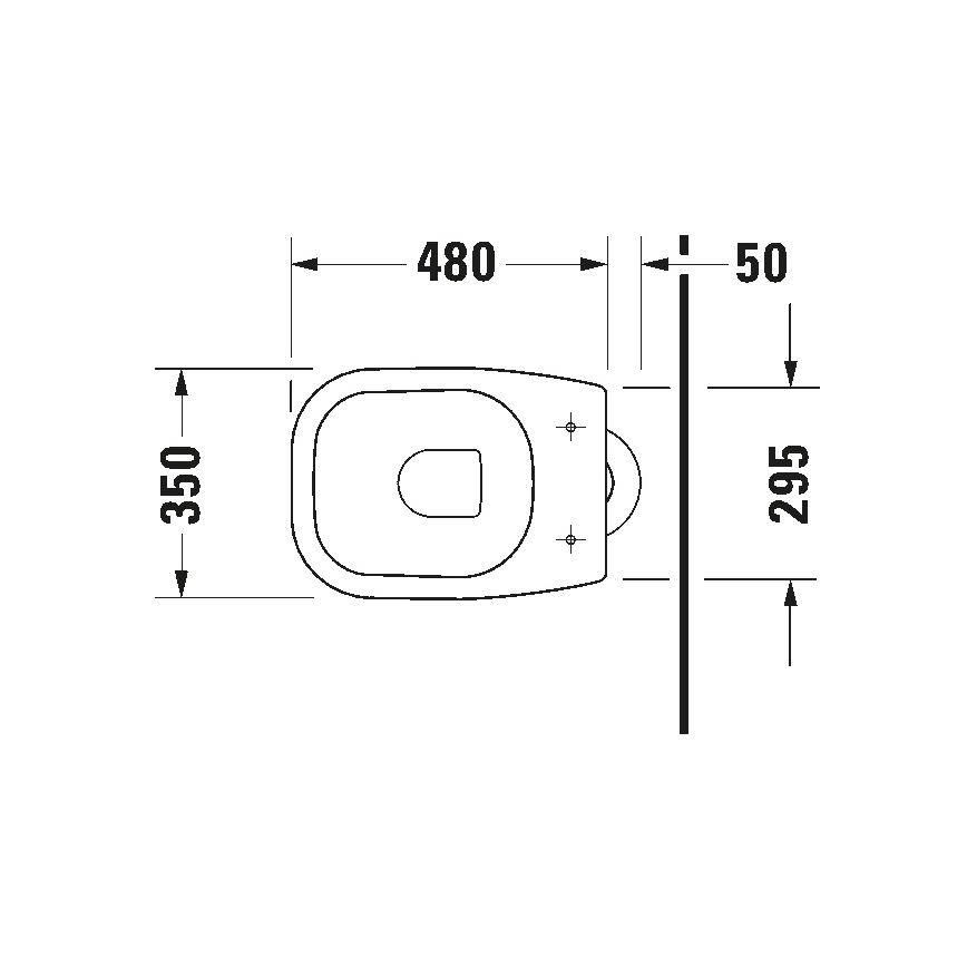 Duravit 21100100002 - Voľne stojace WC D-CODE keramika/lesklá biela