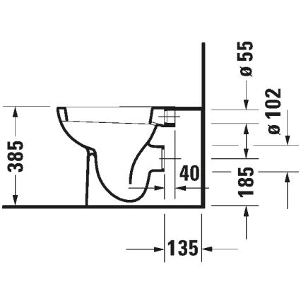 Duravit 21150900002 - Podlahové WC D-CODE keramika/lesklá biela