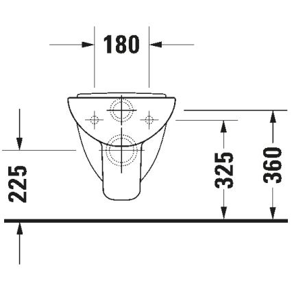 Duravit 22110900002 - Závesné WC D-CODE keramika/lesklá biela