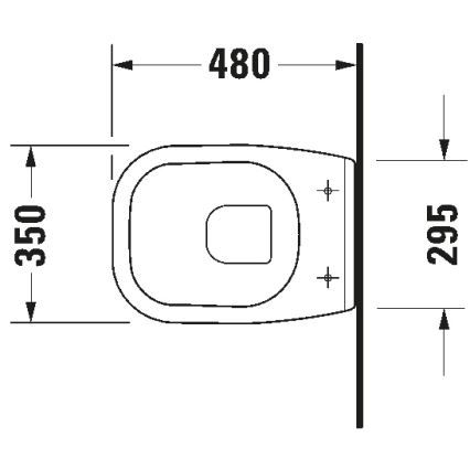 Duravit 22110900002 - Závesné WC D-CODE keramika/lesklá biela