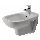 Duravit 22571500002 - Závesný bidet D-CODE keramika/lesklá biela