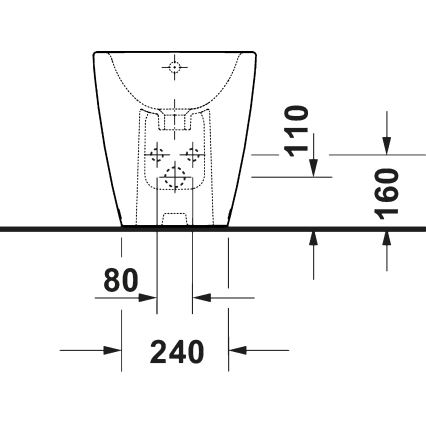 Duravit 2294100000 - Voľne stojací bidet D-NEO keramika/lesklá biela