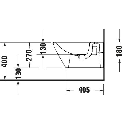 Duravit 2294150000 - Závesný bidet D-NEO keramika/lesklá biela