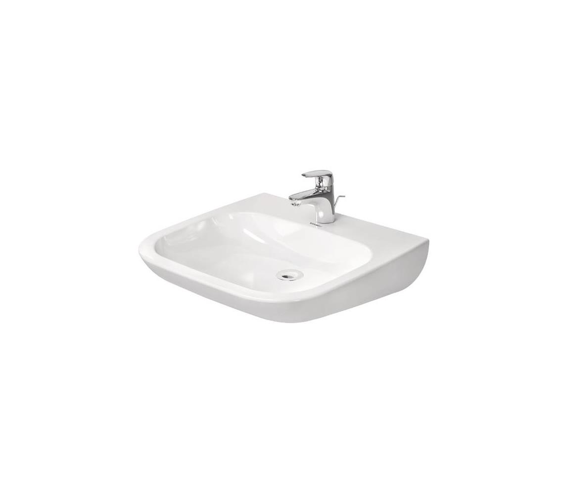 Duravit 23136000002 - Závesné umývadlo D-CODE 60x55 cm keramika/lesklá biela 23136000002