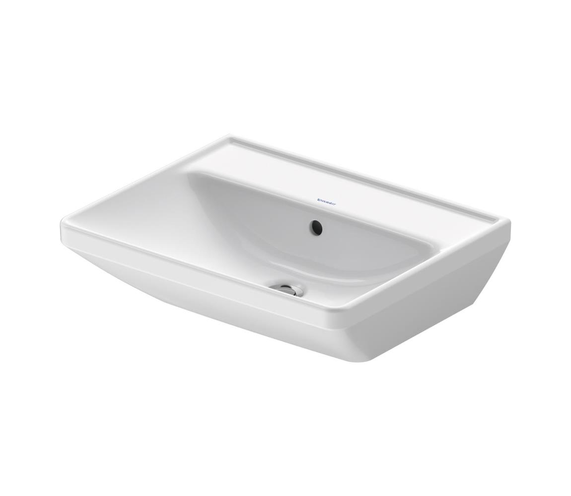 Duravit 2366550060 - Závesné umývadlo D-NEO 55 × 44 cm, keramika, lesklá biela 2366550060
