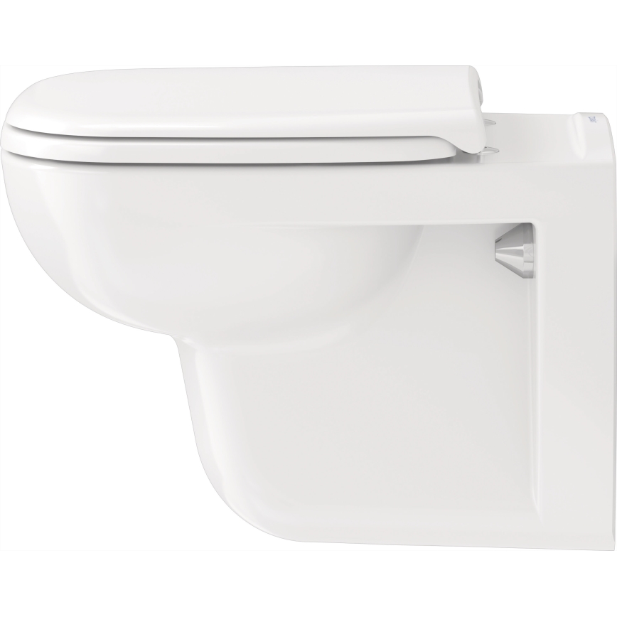 Duravit 25350900002 - Závesné WC D-CODE, keramika, lesklá biela