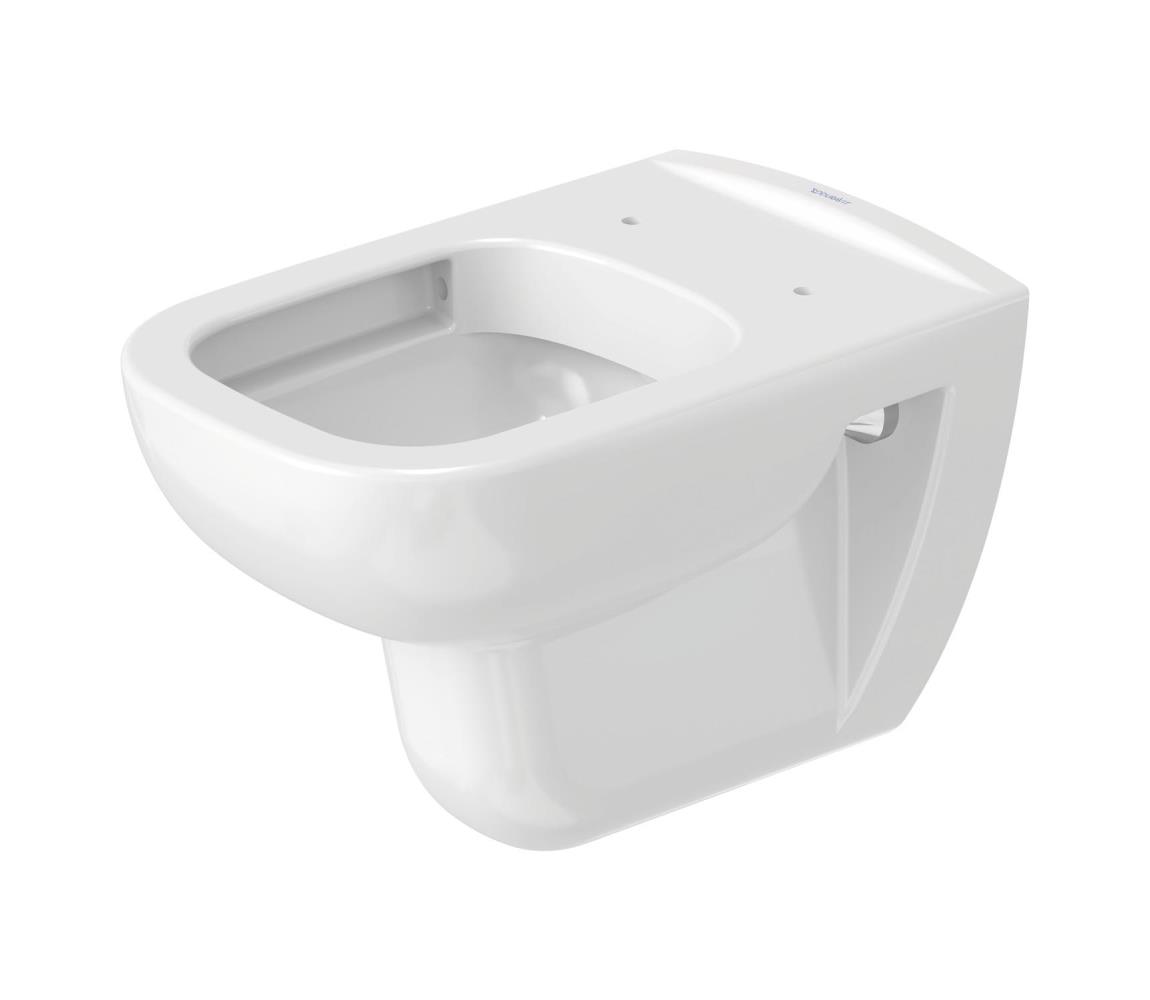 Duravit 25700920002 - Závesné bezokrajové WC D-CODE, keramika / lesklá biela 25700920002