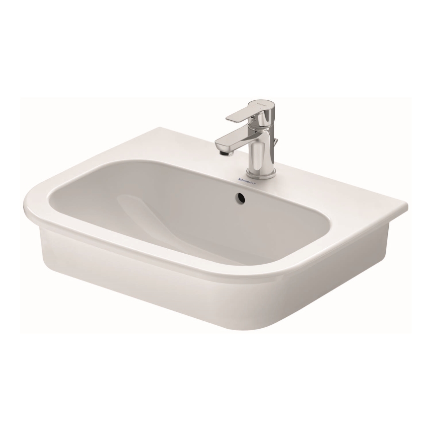 Duravit 337540000 - Zapustené umývadlo D-CODE 54,5x43,5 cm keramika/lesklá biela