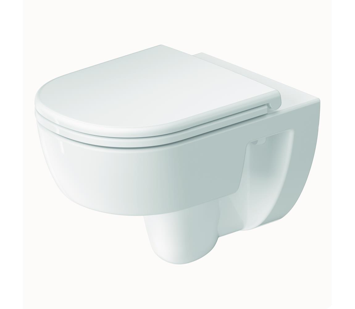 Duravit 45130900B2 - Závesné WC s sedátkom D-CODE, keramika/lesklá biela 45130900B2