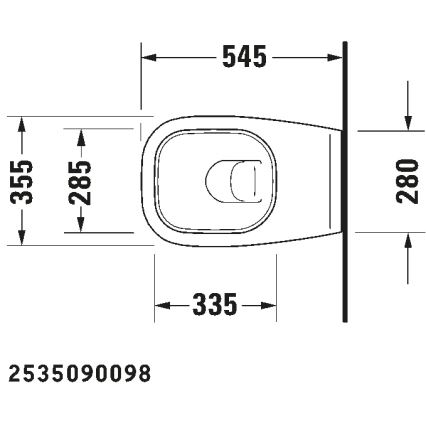 Duravit 45351900A1 - Závesné WC s sedátkom D-CODE keramika/lesklá biela