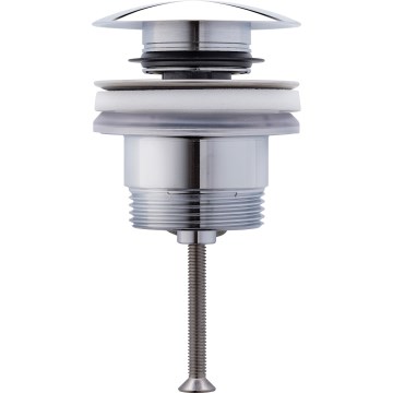 Duravit 50521000 - Výpusť umývadla PUSH-OPEN priemer 6,3 cm, lesklý chróm