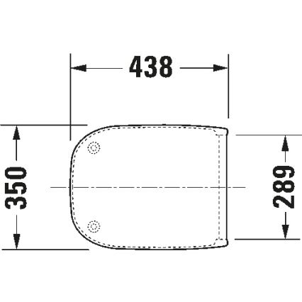 Duravit 67390099 - WC sedátko SoftClose D-CODE 35 x 43,8 cm biele