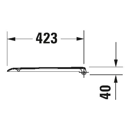 Duravit 67390099 - WC sedátko SoftClose D-CODE 35 x 43,8 cm biele