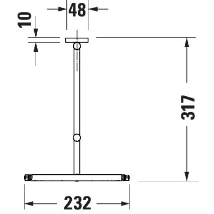 Duravit 99121000 - Nástenné kozmetické zrkadlo D-CODE, lesklý chróm