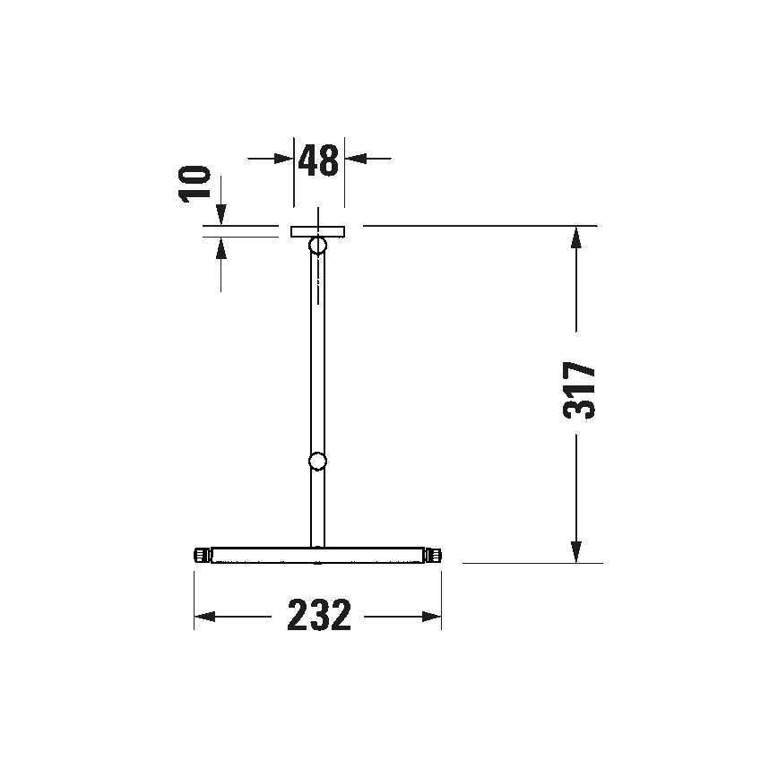 Duravit 99121000 - Nástenné kozmetické zrkadlo D-CODE, lesklý chróm