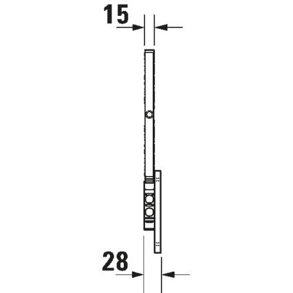 Duravit 99121000 - Nástenné kozmetické zrkadlo D-CODE, lesklý chróm
