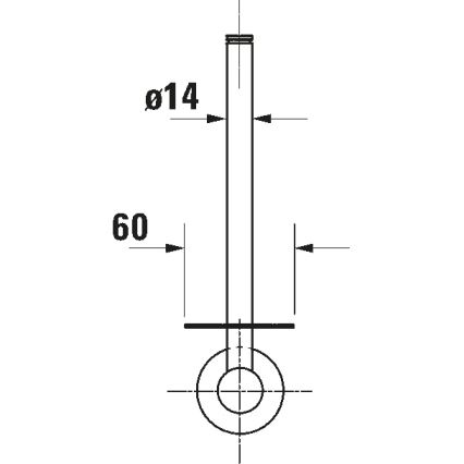 Duravit 99151000 - Držiak toaletného papiera D-CODE lesklý chróm